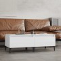 Beistelltische 2 Einheiten aus glänzend weißem Sperrholz 50x46x35 cm von vidaXL, Seitentische - Ref: Foro24-819521, Preis: 62...