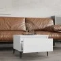 Side tables 2 units glossy white plywood 50x46x35 cm by vidaXL, Side tables - Ref: Foro24-819521, Price: 61,54 €, Discount: %