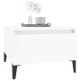 Side tables 2 units glossy white plywood 50x46x35 cm by vidaXL, Side tables - Ref: Foro24-819521, Price: 62,02 €, Discount: %