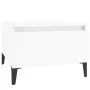Side tables 2 units glossy white plywood 50x46x35 cm by vidaXL, Side tables - Ref: Foro24-819521, Price: 61,54 €, Discount: %