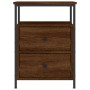 Oak brown engineered wood bedside table 44x45x60 cm by vidaXL, Nightstands - Ref: Foro24-826011, Price: 63,45 €, Discount: %