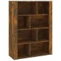 Sideboard aus geräuchertem Eichensperrholz, 80 x 30 x 106 cm von vidaXL, Sideboards - Ref: Foro24-819497, Preis: 71,86 €, Rab...