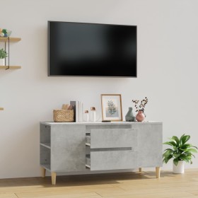 Mueble de TV madera contrachapada gris hormigón 102x44,5x50 cm de vidaXL, Muebles TV - Ref: Foro24-819600, Precio: 70,75 €, D...