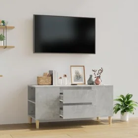 TV-Schrank aus betongrauem Sperrholz, 102 x 44,5 x 50 cm von vidaXL, TV-Möbel - Ref: Foro24-819600, Preis: 59,52 €, Rabatt: %