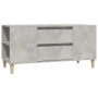 Concrete gray plywood TV cabinet 102x44.5x50 cm by vidaXL, TV Furniture - Ref: Foro24-819600, Price: 70,75 €, Discount: %