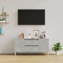 Concrete gray plywood TV cabinet 102x44.5x50 cm by vidaXL, TV Furniture - Ref: Foro24-819600, Price: 70,75 €, Discount: %