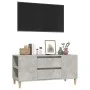 Concrete gray plywood TV cabinet 102x44.5x50 cm by vidaXL, TV Furniture - Ref: Foro24-819600, Price: 59,52 €, Discount: %