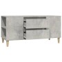 Concrete gray plywood TV cabinet 102x44.5x50 cm by vidaXL, TV Furniture - Ref: Foro24-819600, Price: 70,75 €, Discount: %