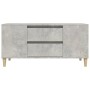 Concrete gray plywood TV cabinet 102x44.5x50 cm by vidaXL, TV Furniture - Ref: Foro24-819600, Price: 70,75 €, Discount: %