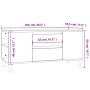 Concrete gray plywood TV cabinet 102x44.5x50 cm by vidaXL, TV Furniture - Ref: Foro24-819600, Price: 70,75 €, Discount: %