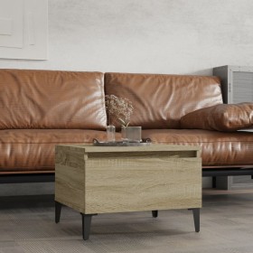 Beistelltisch aus Sonoma-Eichensperrholz, 50 x 46 x 35 cm von vidaXL, Seitentische - Ref: Foro24-819522, Preis: 45,19 €, Raba...