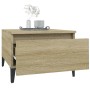 Mesa auxiliar madera contrachapada roble Sonoma 50x46x35 cm de vidaXL, Mesas auxiliares - Ref: Foro24-819522, Precio: 45,15 €...