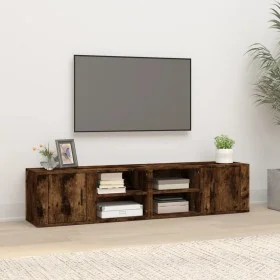 Mueble TV 2 uds madera contrachapada roble ahumado 80x31,5x36cm de vidaXL, Muebles TV - Ref: Foro24-819447, Precio: 76,34 €, ...