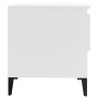 Beistelltisch aus glänzend weißem Sperrholz, 50 x 46 x 50 cm von vidaXL, Seitentische - Ref: Foro24-819552, Preis: 39,64 €, R...