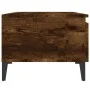 Mesa auxiliar madera contrachapada roble ahumado 50x46x35 cm de vidaXL, Mesas auxiliares - Ref: Foro24-819526, Precio: 44,50 ...