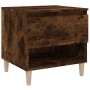 Mesita de noche madera contrachapada roble ahumado 50x46x50 cm de vidaXL, Mesitas de noche - Ref: Foro24-819542, Precio: 50,0...