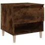 Mesita de noche madera contrachapada roble ahumado 50x46x50 cm de vidaXL, Mesitas de noche - Ref: Foro24-819542, Precio: 49,5...