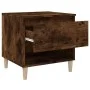 Mesita de noche madera contrachapada roble ahumado 50x46x50 cm de vidaXL, Mesitas de noche - Ref: Foro24-819542, Precio: 49,5...