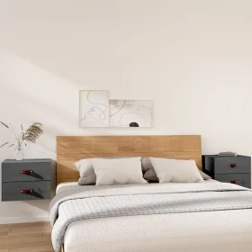 Wall bedside tables 2 pcs gray 50x36x40 cm by vidaXL, Lockers and storage cabinets - Ref: Foro24-820981, Price: 100,21 €, Dis...
