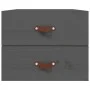 Mesitas de noche de pared 2 uds gris 50x36x40 cm de vidaXL, Taquillas y armarios de almacenamiento - Ref: Foro24-820981, Prec...