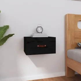 Black wall bedside table 40x29.5x22 cm by vidaXL, Lockers and storage cabinets - Ref: Foro24-820994, Price: 30,07 €, Discount: %