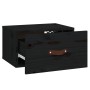 Black wall bedside table 40x29.5x22 cm by vidaXL, Lockers and storage cabinets - Ref: Foro24-820994, Price: 30,07 €, Discount: %