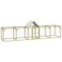 Gallinero madera maciza de pino impregnada 500x100x150 cm
