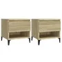 Side tables 2 pcs Sonoma oak wood 50x46x50 cm by vidaXL, Side tables - Ref: Foro24-819555, Price: 65,28 €, Discount: %