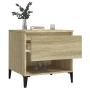 Mesas auxiliares 2 uds madera roble Sonoma 50x46x50 cm de vidaXL, Mesas auxiliares - Ref: Foro24-819555, Precio: 65,76 €, Des...