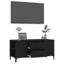 Schwarzer TV-Schrank aus Sperrholz, 102 x 44,5 x 50 cm von vidaXL, TV-Möbel - Ref: Foro24-819605, Preis: 86,27 €, Rabatt: %