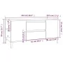 Mueble para TV madera contrachapada negro 102x44,5x50 cm de vidaXL, Muebles TV - Ref: Foro24-819605, Precio: 85,22 €, Descuen...