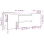 Schwarzer TV-Schrank aus Sperrholz, 102 x 44,5 x 50 cm von vidaXL, TV-Möbel - Ref: Foro24-819605, Preis: 86,27 €, Rabatt: %