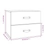 Wand-Nachttisch 50x36x40 cm von vidaXL, Schließfächer und Lagerschränke - Ref: Foro24-820976, Preis: 59,11 €, Rabatt: %