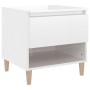 Nachttisch aus glänzendem weißem Sperrholz, 50x46x50 cm. von vidaXL, Nachttische - Ref: Foro24-819536, Preis: 57,93 €, Rabatt: %