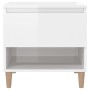 Nachttisch aus glänzendem weißem Sperrholz, 50x46x50 cm. von vidaXL, Nachttische - Ref: Foro24-819536, Preis: 57,93 €, Rabatt: %