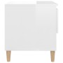 Nachttisch aus glänzendem weißem Sperrholz, 50x46x50 cm. von vidaXL, Nachttische - Ref: Foro24-819536, Preis: 57,93 €, Rabatt: %