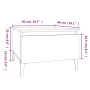 Beistelltisch aus grauem Sperrholz 50x46x35 cm von vidaXL, Seitentische - Ref: Foro24-819524, Preis: 39,14 €, Rabatt: %