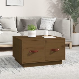 Solid honey brown pine wood coffee table 60x53x35 cm by vidaXL, Coffee table - Ref: Foro24-820969, Price: 68,35 €, Discount: %