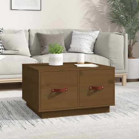 Solid honey brown pine wood coffee table 60x53x35 cm by vidaXL, Coffee table - Ref: Foro24-820969, Price: 68,35 €, Discount: %