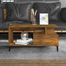 Smoked oak plywood coffee table 90x49x45 cm by vidaXL, Coffee table - Ref: Foro24-819625, Price: 71,92 €, Discount: %
