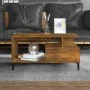 Couchtisch aus geräuchertem Eichensperrholz, 90 x 49 x 45 cm von vidaXL, Couchtisch - Ref: Foro24-819625, Preis: 72,54 €, Rab...