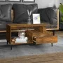 Couchtisch aus geräuchertem Eichensperrholz, 90 x 49 x 45 cm von vidaXL, Couchtisch - Ref: Foro24-819625, Preis: 72,54 €, Rab...