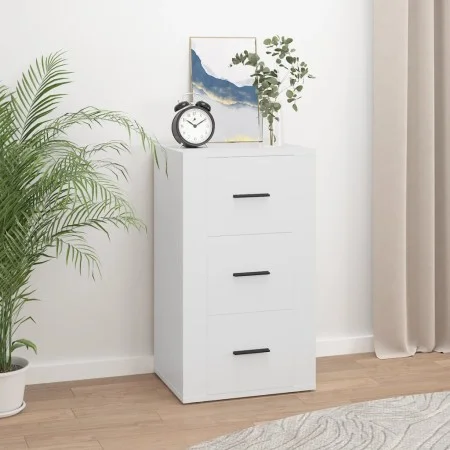 Weißes Sperrholz-Sideboard 40x33x70 cm von vidaXL, Sideboards - Ref: Foro24-819420, Preis: 70,14 €, Rabatt: %