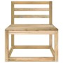 Set de muebles de jardín 2 pzas madera de pino impregnada verde