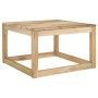 Set de muebles de jardín 2 pzas madera de pino impregnada verde