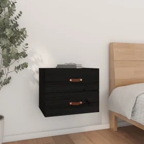 Wand Nachttisch schwarz 50x36x40 cm von vidaXL, Schließfächer und Lagerschränke - Ref: Foro24-820984, Preis: 49,86 €, Rabatt: %