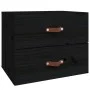 Wand Nachttisch schwarz 50x36x40 cm von vidaXL, Schließfächer und Lagerschränke - Ref: Foro24-820984, Preis: 49,86 €, Rabatt: %