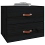 Wand Nachttisch schwarz 50x36x40 cm von vidaXL, Schließfächer und Lagerschränke - Ref: Foro24-820984, Preis: 55,97 €, Rabatt: %