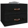 Wand Nachttisch schwarz 50x36x40 cm von vidaXL, Schließfächer und Lagerschränke - Ref: Foro24-820984, Preis: 49,86 €, Rabatt: %