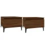 Mesas auxiliares 2 uds contrachapada roble marrón 50x46x35 cm de vidaXL, Mesas auxiliares - Ref: Foro24-819531, Precio: 59,08...